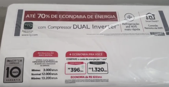 Ar Condicionado Split Hi-Wall LG DUAL Inverter Voice 9.000 Btu/h Frio 127 Volts - Image 5