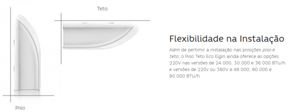 Ar Condicionado Piso Teto Eco Elgin 24.000 BTU/h Frio 220V (Valor já está incluso instalação e todo material com até 3 metros de linha, para Piracicaba e região) - Image 6