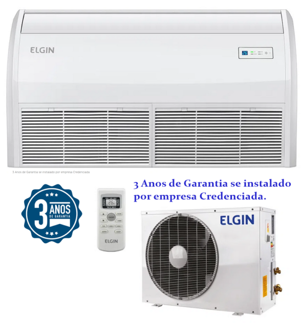 Piso Teto Elgin 30.000 BTU/h Frio 220V (Valor já está incluso instalação e todo material com até 3 metros de linha, para Piracicaba e região)