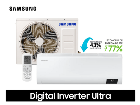 Ar Condicionado Split Hi-Wall Samsung Digital Inverter Ultra 12.000 BTU/h Quente/Frio 220v - Image 2