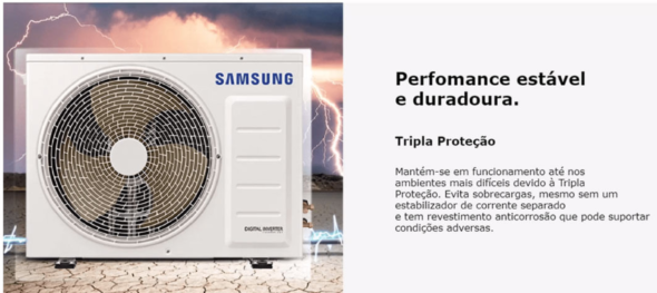 Ar Condicionado Split Hi-Wall Samsung Digital Inverter Ultra 18.000 BTU/h Quente/Frio 220v - Image 4