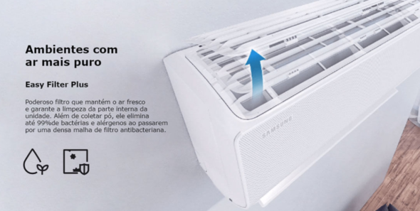 Ar Condicionado Split Hi-Wall Samsung Digital Inverter Ultra 12.000 BTU/h Quente/Frio 220v - Image 8