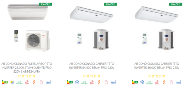 Ar Condicionado Piso/Teto de várias capacidades, peça já o seu, parcelamos em até 10 vezes sem juros. Consulte-nos (19)989717425 ou (19)3375-5328 - Image 2