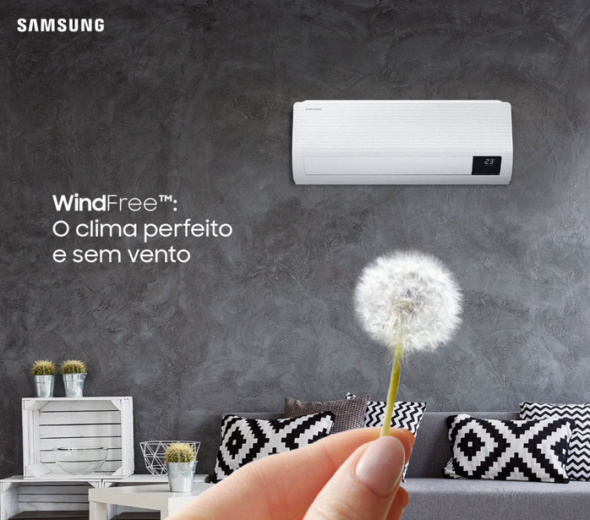 Ar Condicionado Split Hi-Wall Samsung WindFree Inverter 18.000 BTU/h Quente/Frio 220v - Image 8