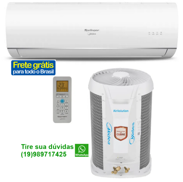 Ar Condicionado Split Hi-Wall Springer Midea AirVolution 18.000 BTU/h Frio 220v