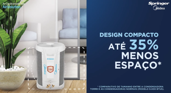 Ar Condicionado Split Hi-Wall Springer Midea AirVolution 18.000 BTU/h Frio 220v - Image 9